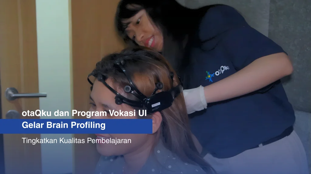 Alifa sedang melakukan brain profiling kepada mahasiswa Universitas Indonesia.