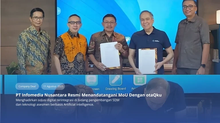 Penandatanganan MoU PT Infomedia Nusantara Dengan otaQku