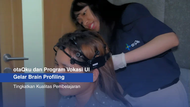 Alifa sedang melakukan brain profiling kepada mahasiswa Universitas Indonesia.